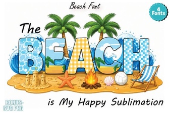 The Beach Font: Breezy Designs for Summer Projects
