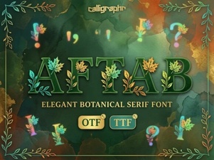 Aftab Font: Elegant Typography for Creative Design Projects