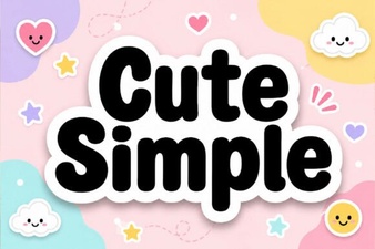 Cute Simple Fonts to Elevate Your Design Projects