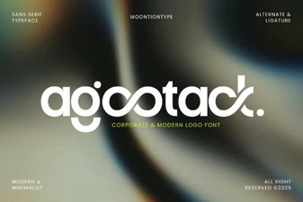 Agootack Font: Bold Display Typography for Creative Projects
