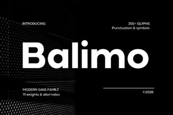 Balimo Font: Elegant Design for Creative Projects
