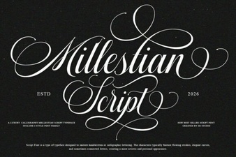 Mallestian Script Font: Elegant Handwritten Typography Designs
