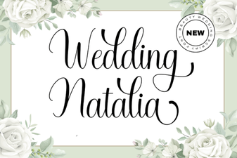 Elegant Wedding Natalia Font for Romantic Design Projects