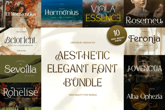 Beautiful Aesthetic Font Bundle for Elegant Creative Designs