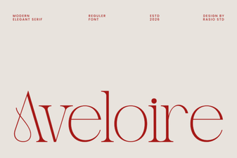 Aveloire Font – Elegant Serif Typeface for Timeless Design